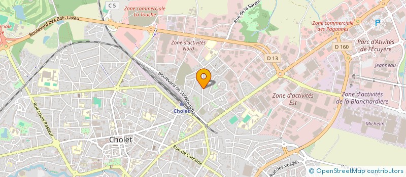 localisation de l'entreprise SAFOLIA à CHOLET