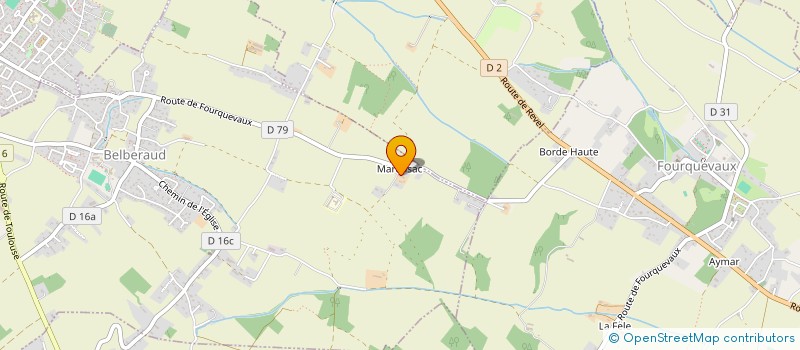 localisation de l'entreprise SAFPI  BELBERAUD