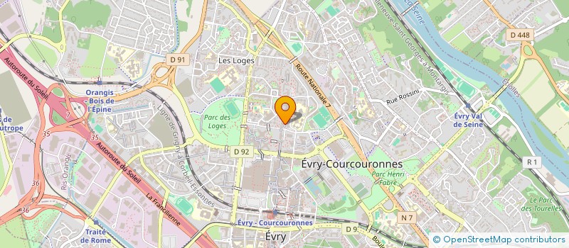 localisation de l'entreprise SAFR  EVRY-COURCOURONNES