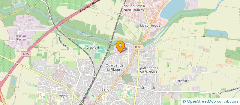 localisation de l'entreprise SAFRA à SELESTAT