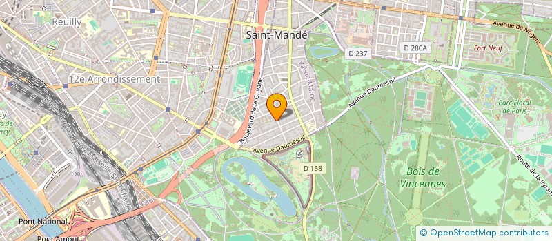 localisation de l'entreprise SAFRA  SAINT-MANDE