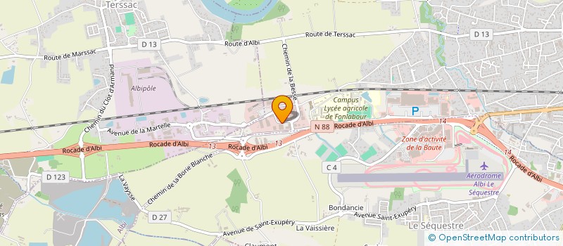 localisation de l'entreprise SAFRA AGENCEMENT à ALBI