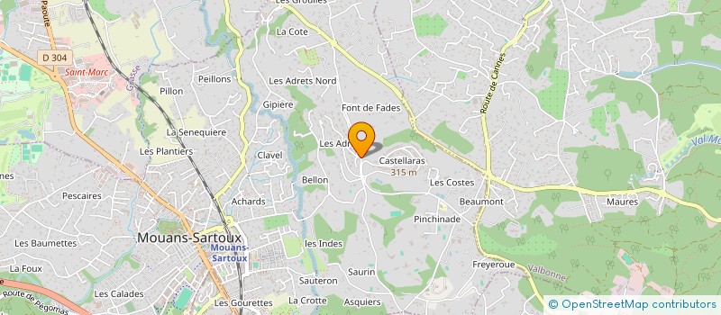 localisation de l'entreprise SAFRAJEW  MOUANS-SARTOUX