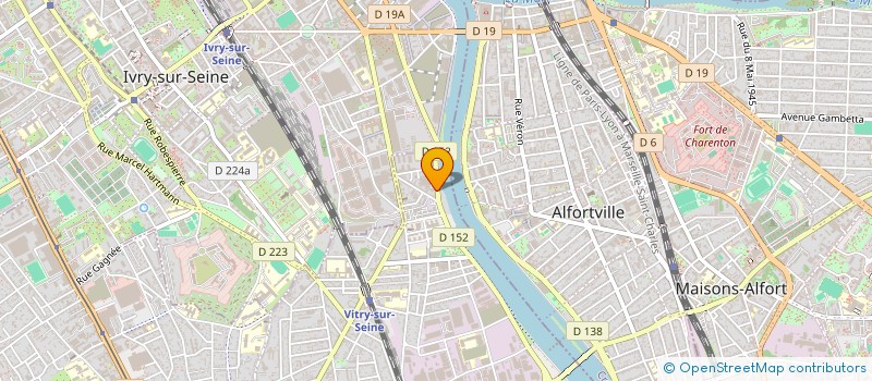 localisation de l'entreprise SAFRALI à VITRY-SUR-SEINE