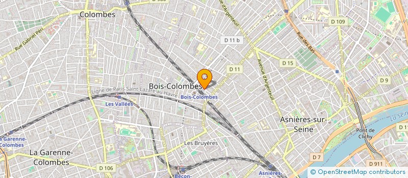 localisation de l'entreprise SAFRAN à BOIS-COLOMBES