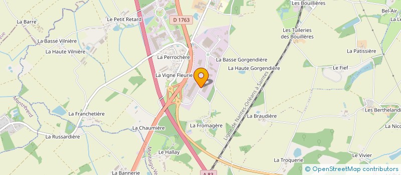 localisation de l'entreprise SAFRAN à MONTAIGU-VENDEE