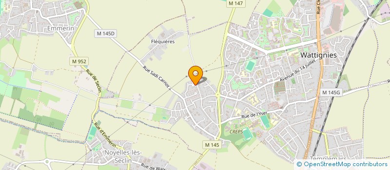 localisation de l'entreprise SAFRAN  WATTIGNIES