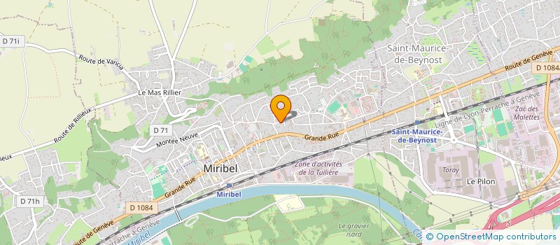 localisation de l'entreprise SAFRAN INVEST  MIRIBEL