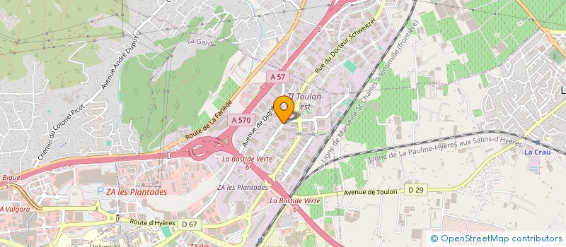 localisation de l'entreprise SAFRANES à LA GARDE