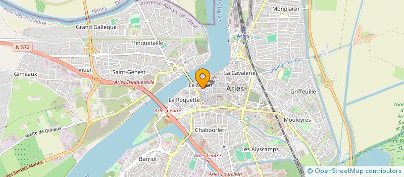 localisation de l'entreprise SAFRANUM à ARLES