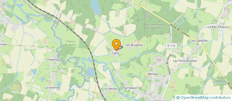 localisation de l'entreprise SAFRASENS  FRONTENAUD