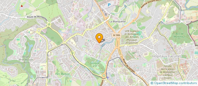 localisation de l'entreprise SAFREDO à MONTPELLIER