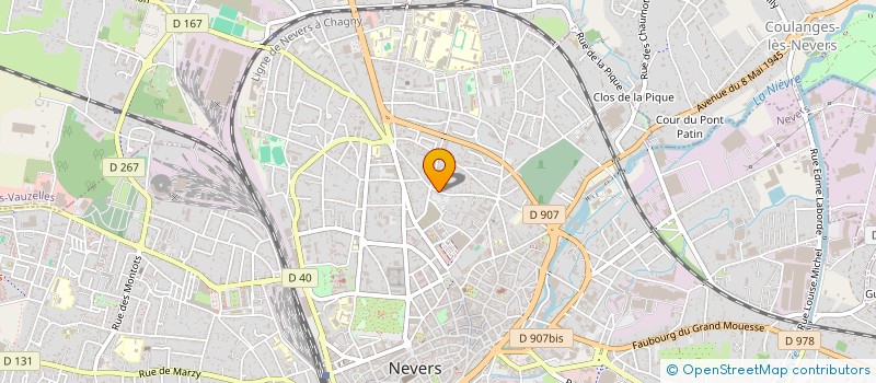 localisation de l'entreprise SAFREM 12 à NEVERS