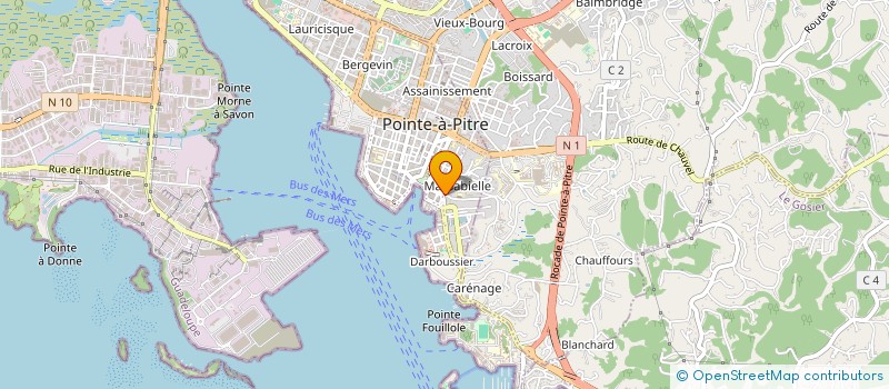 localisation de l'entreprise SAFRERA-CONSEIL à POINTE-A-PITRE