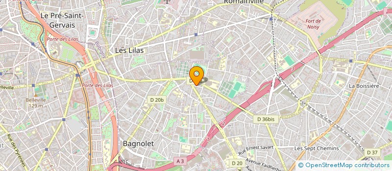 localisation de l'entreprise SAFREST à BAGNOLET