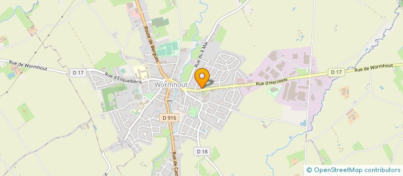 localisation de l'entreprise SAFRO FRANCE à WORMHOUT