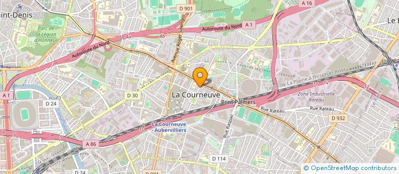 localisation de l'entreprise SAFWA VOYAGES à LA COURNEUVE