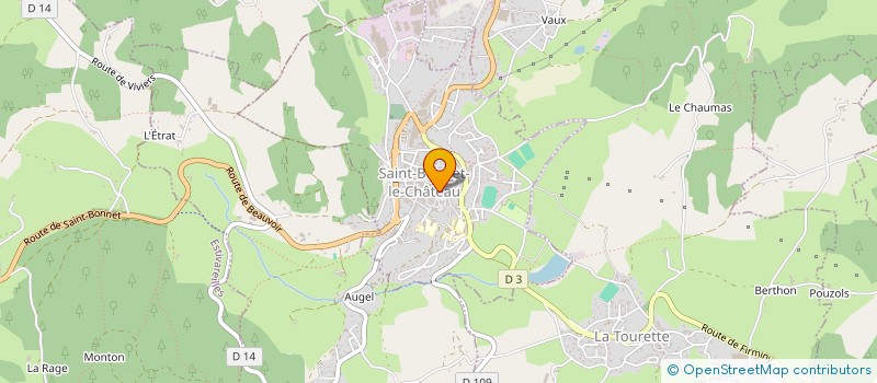 localisation de l'entreprise SAG  SAINT-BONNET-LE-CHATEAU