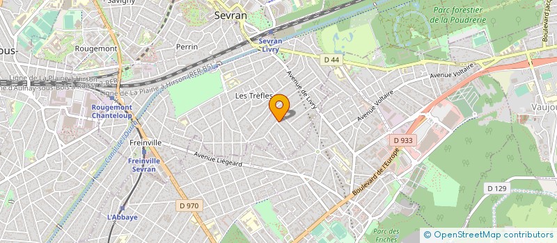localisation de l'entreprise SAG BATIMENT à SEVRAN