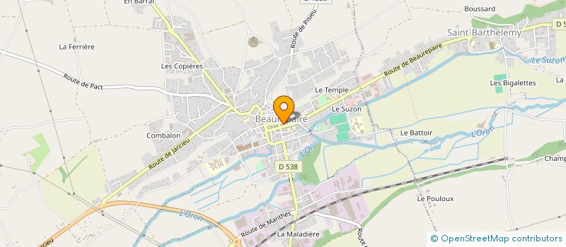 localisation de l'entreprise SAG CONCEPT  BEAUREPAIRE