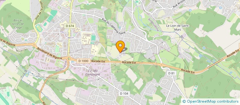 localisation de l'entreprise SAG ' IMMO à ANGOULEME