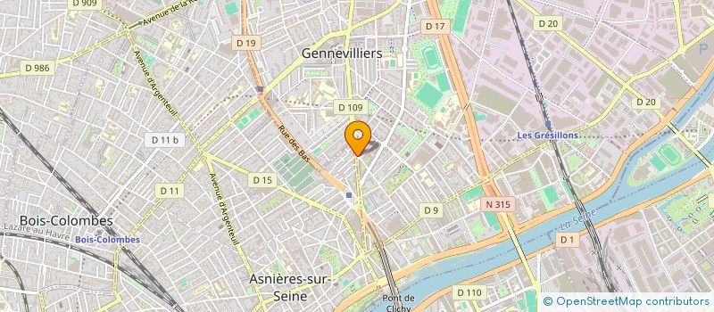 localisation de l'entreprise SAG PRO INTER à GENNEVILLIERS