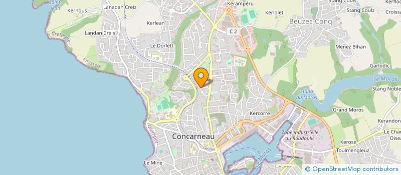 localisation de l'entreprise SAGA 1729  CONCARNEAU