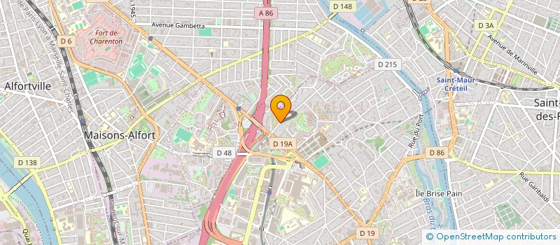 localisation de l'entreprise SAGA à CRETEIL