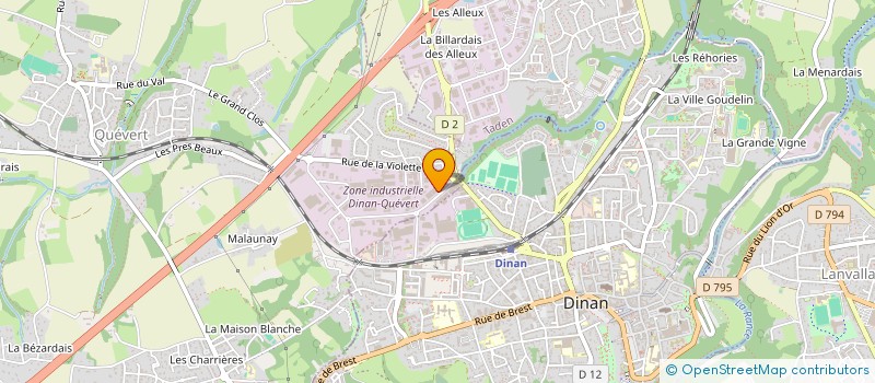 localisation de l'entreprise SAGA à QUEVERT