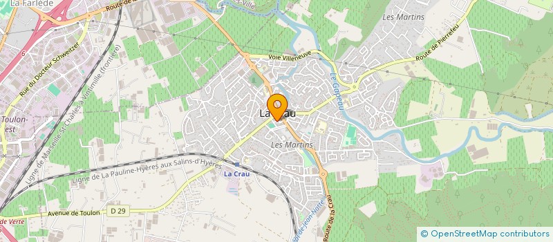 localisation de l'entreprise SAGA  LA CRAU