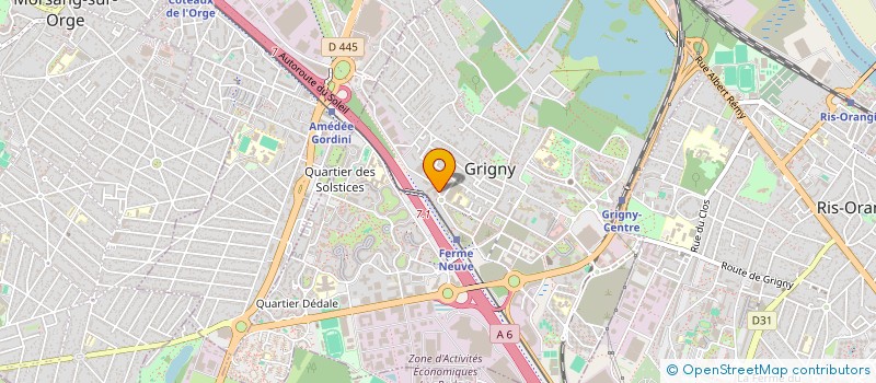 localisation de l'entreprise SAGA à GRIGNY