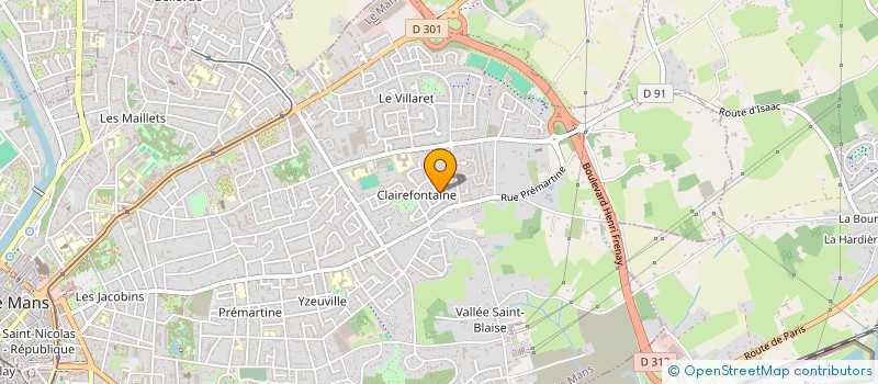 localisation de l'entreprise SAGA  LE MANS