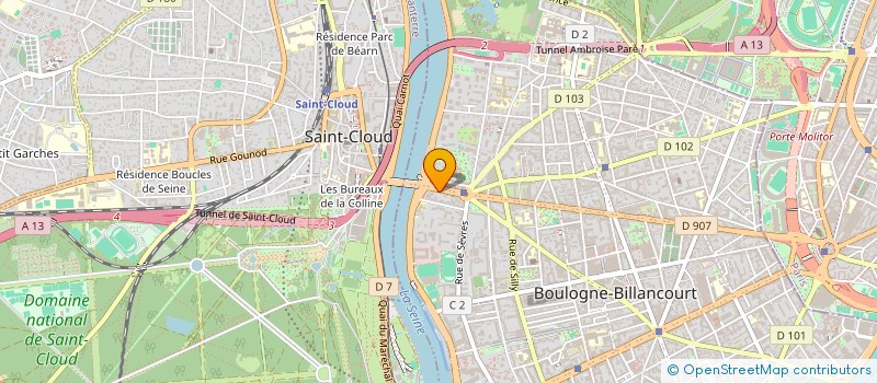 localisation de l'entreprise SAGA à BOULOGNE-BILLANCOURT