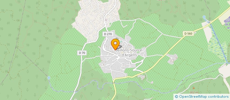 localisation de l'entreprise SAGA  SEILLONS-SOURCE-D'ARGENS