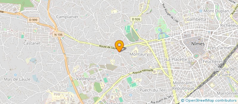 localisation de l'entreprise SAGA  NIMES