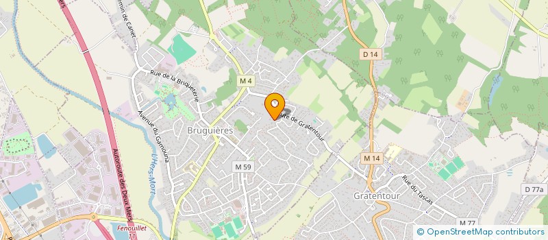 localisation de l'entreprise SAGA  BRUGUIERES