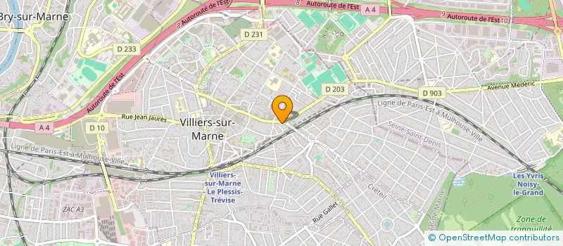 localisation de l'entreprise SAGA  VILLIERS-SUR-MARNE