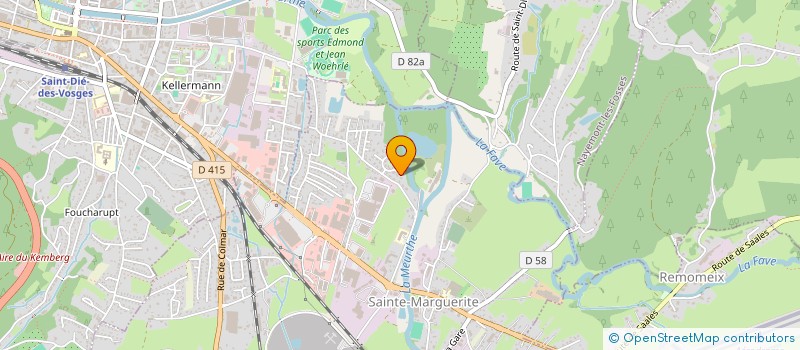 localisation de l'entreprise SAGA 88  SAINTE-MARGUERITE