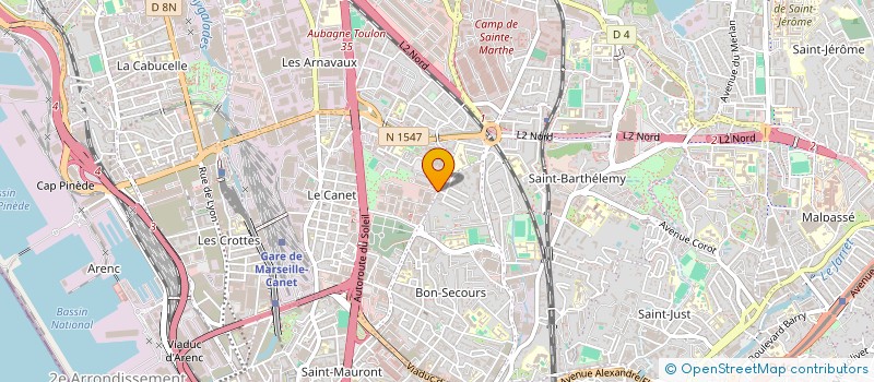 localisation de l'entreprise SAGA à MARSEILLE