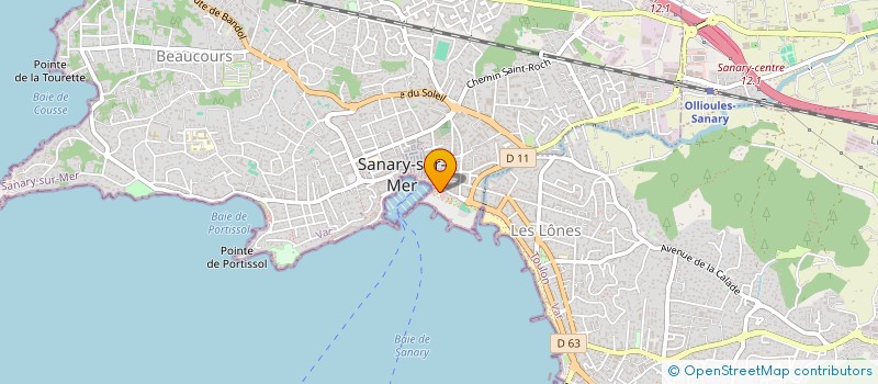 localisation de l'entreprise SAGA à SANARY-SUR-MER