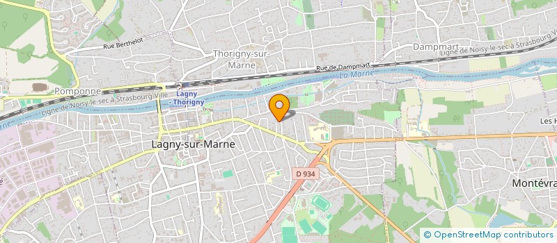 localisation de l'entreprise SAGA  LAGNY-SUR-MARNE