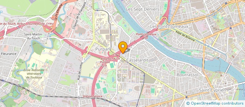 localisation de l'entreprise SAGA à TOULOUSE