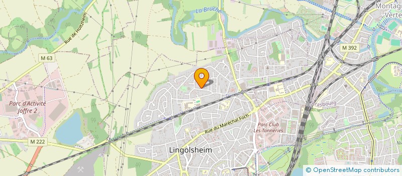 localisation de l'entreprise SAGA  LINGOLSHEIM