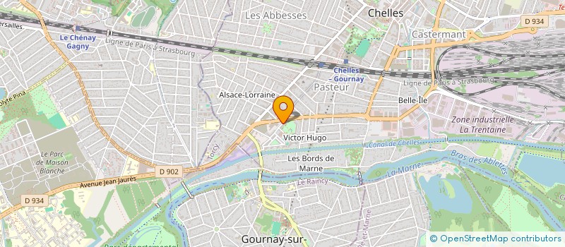 localisation de l'entreprise SAGA ALIMENTAIRE à CHELLES