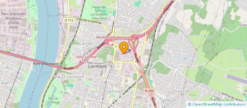 localisation de l'entreprise SAGA AQUITAINE SAS à LORMONT