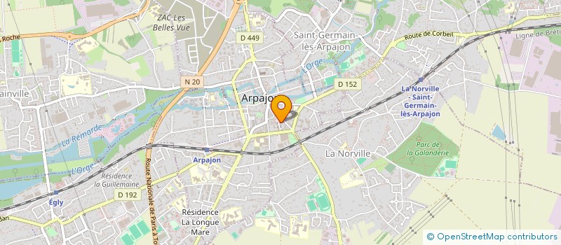 localisation de l'entreprise SAGA BAT à ARPAJON