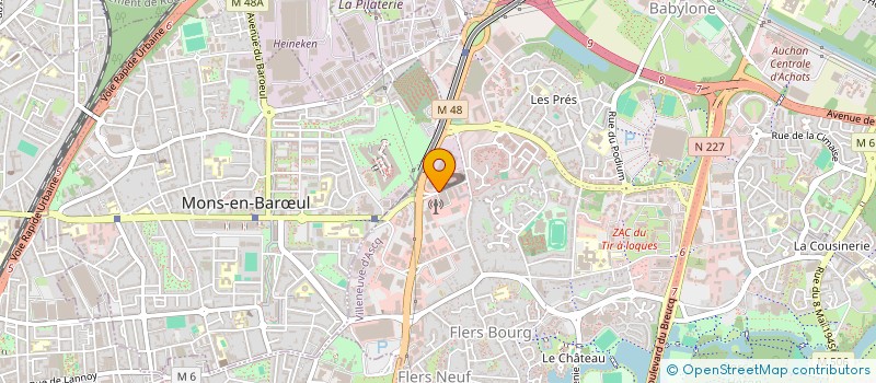localisation de l'entreprise SAGA BOULOGNE à VILLENEUVE-D'ASCQ
