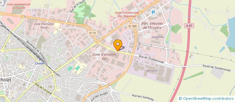 localisation de l'entreprise SAGA CHOLET à CHOLET