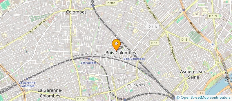 localisation de l'entreprise SAGA COLORS à BOIS-COLOMBES