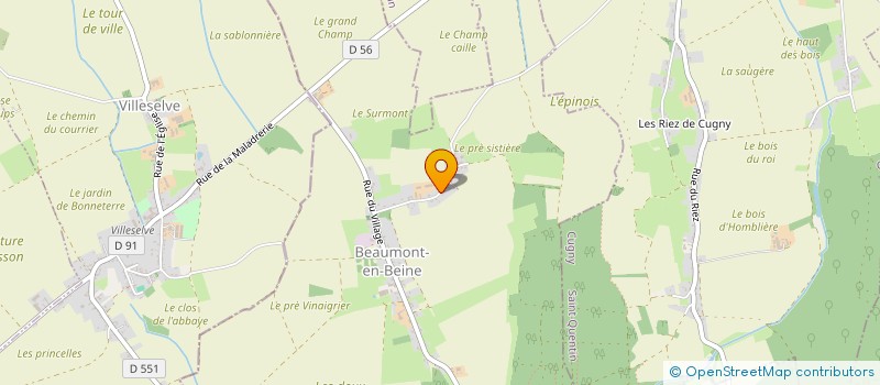 localisation de l'entreprise SAGA COM à BEAUMONT-EN-BEINE